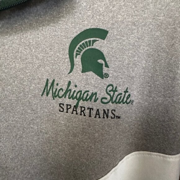 Michigan State Spartans Quarter Zip Men's Large - Picture 3 of 7